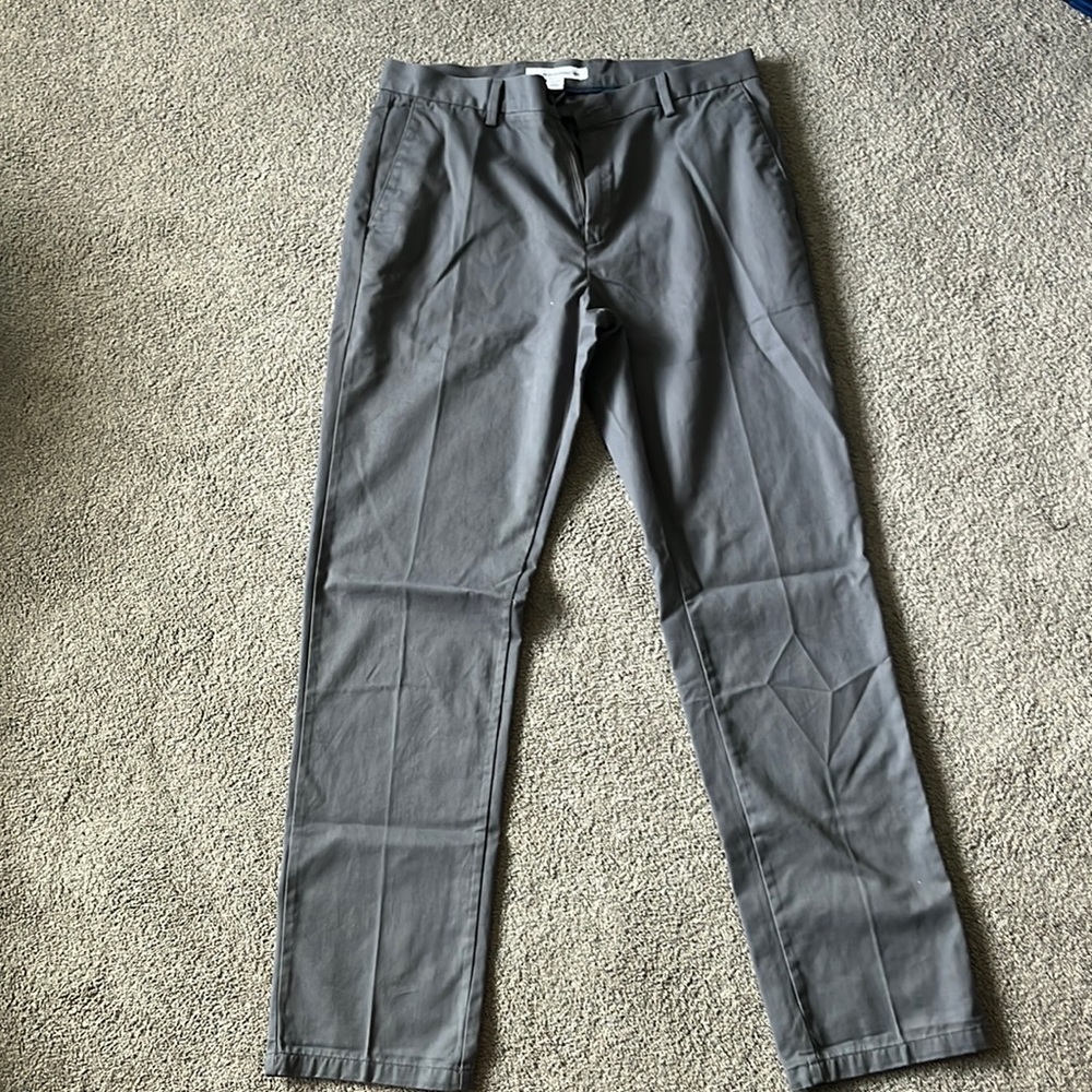 Amazon Essentials Mens 35W/34L Slimfit Pants - Grey